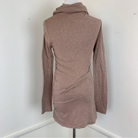 Anthropologie Lilka Cowl Neck Ruched Pima Cotton Long Sleeved Tunic Top Small - Picture 12 of 12